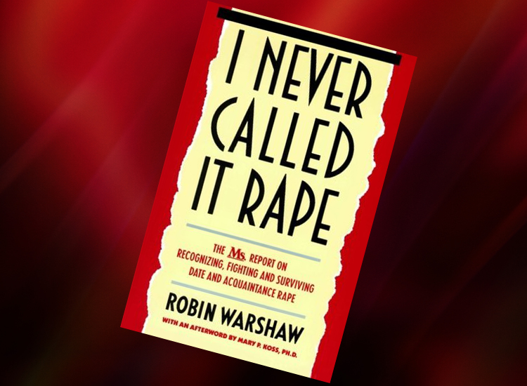 Book cover, I never called it rape