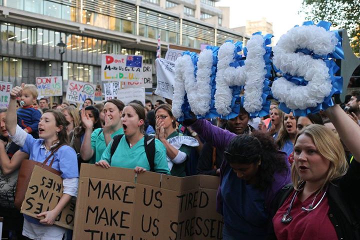 Photo of junior doctors protest 28 September 2015, London