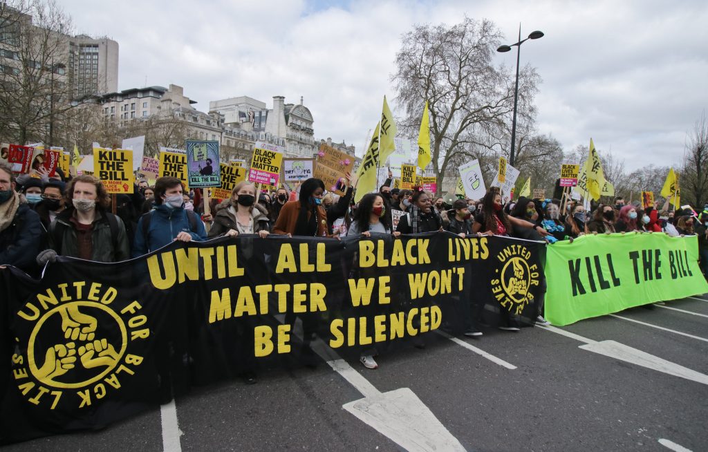 London Kill the Bill protest demonstratin