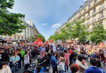 Paris May Day demo 2022