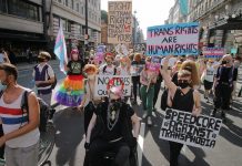 Trans+ Pride March, central London, September 2020