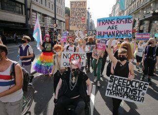 Trans+ Pride March, central London, September 2020