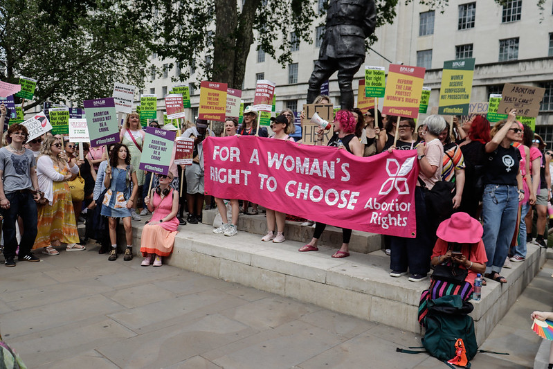 Акция протеста за права на аборт, Лондон, 17 июня 2023 г.