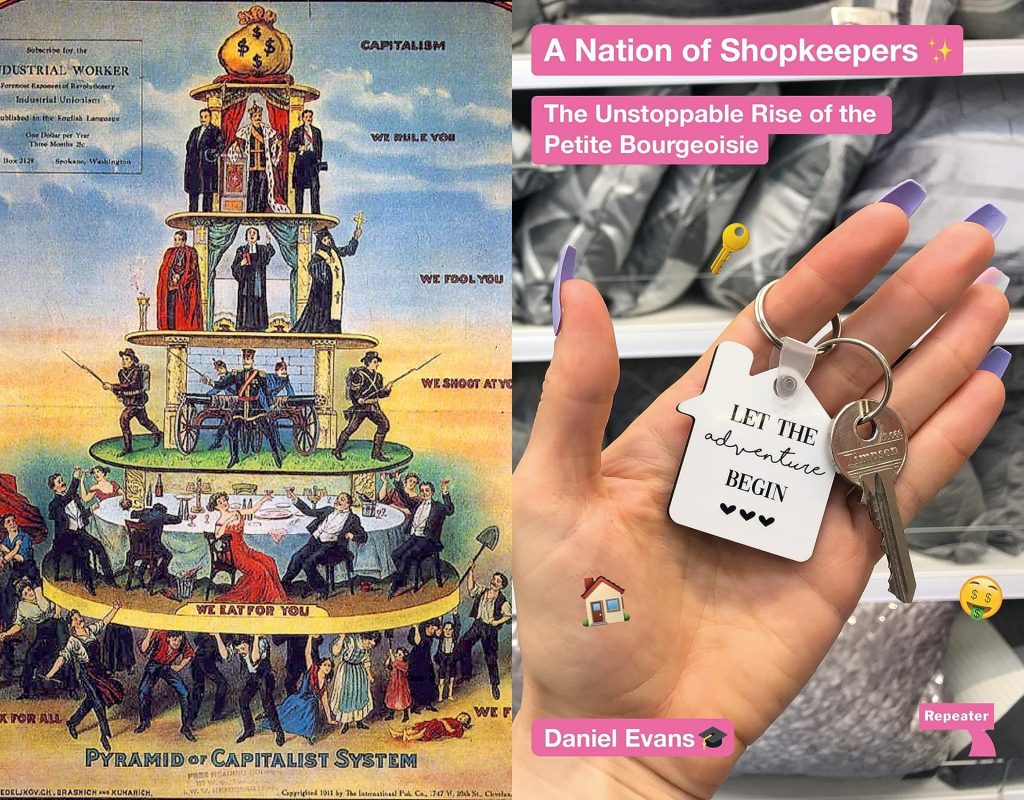 The back and front covers of the book 'Nation of Shopkeepers'